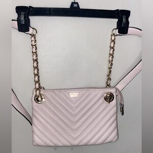 Guess light pink crossover bag
